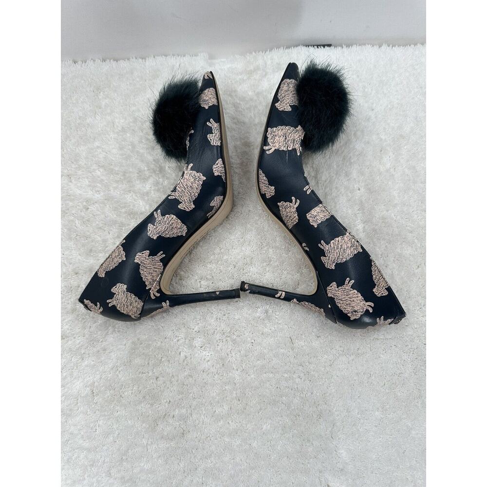 Sam Edelman Ladies' Shoes, Pumps, Sheep and Pompoms Design. Teal. Size 8 US. - Picture 6 of 10